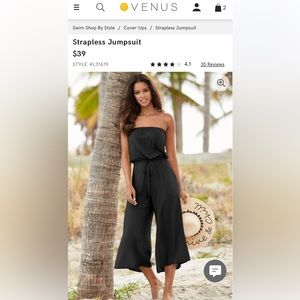 ☀️ nwot VENUS strapless jumpsuit ☀️